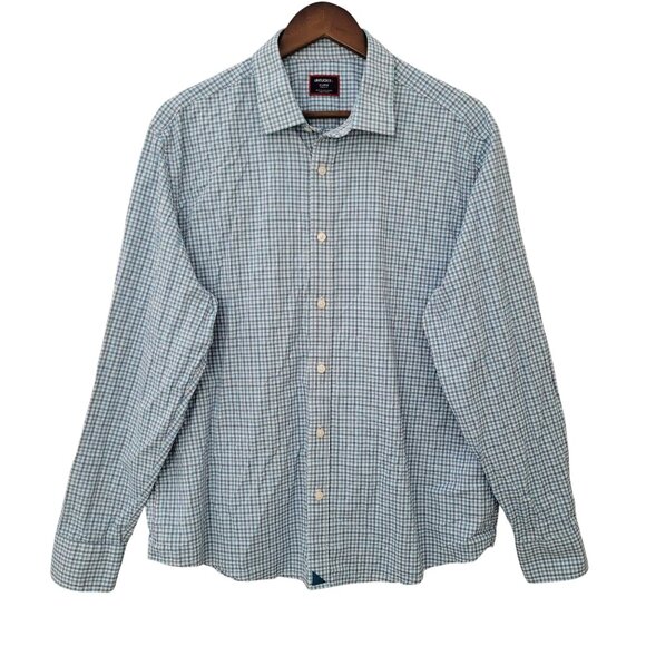 UNTUCKit Other - Untuckit Lopez-Perf Tea Plaid Button Down Shirt Mens Size XL Regular Fit